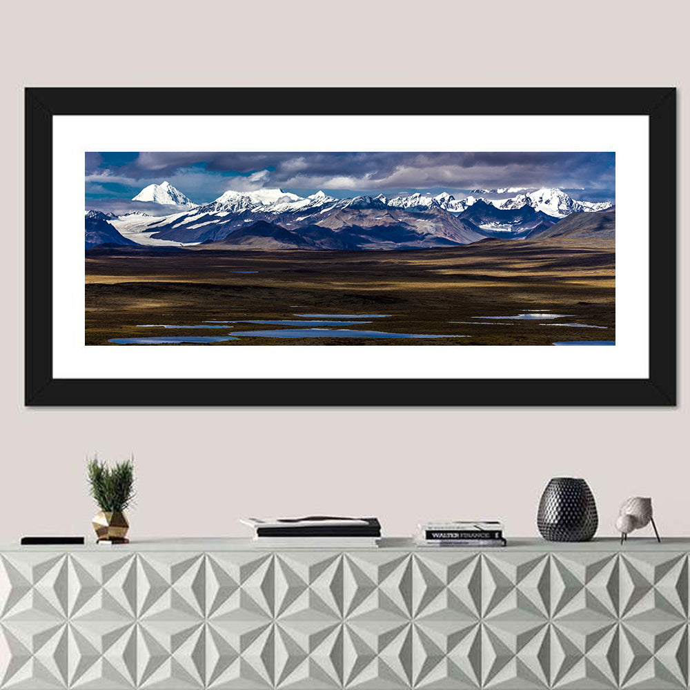 Mount Hess and Mount Debora with Wetlands Wall Art