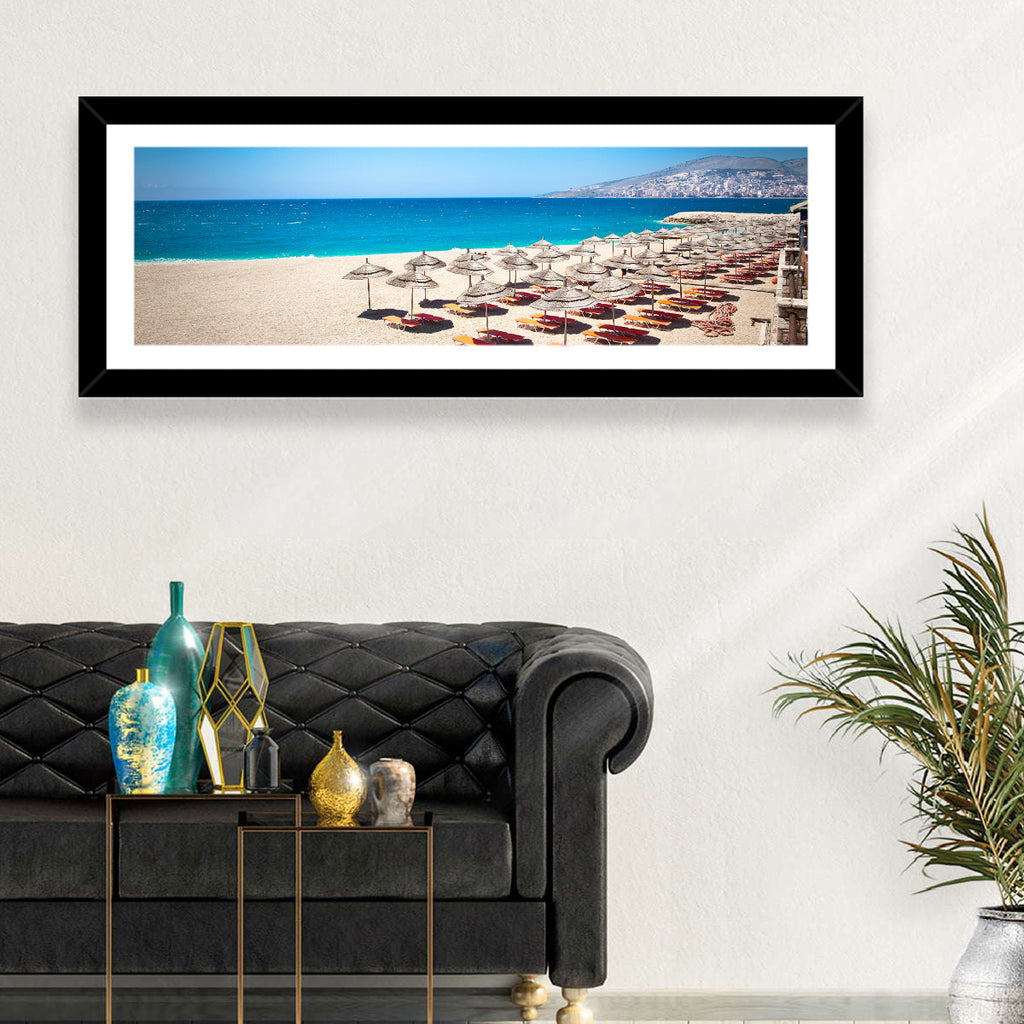 Mango Beach Umbrellas Wall Art