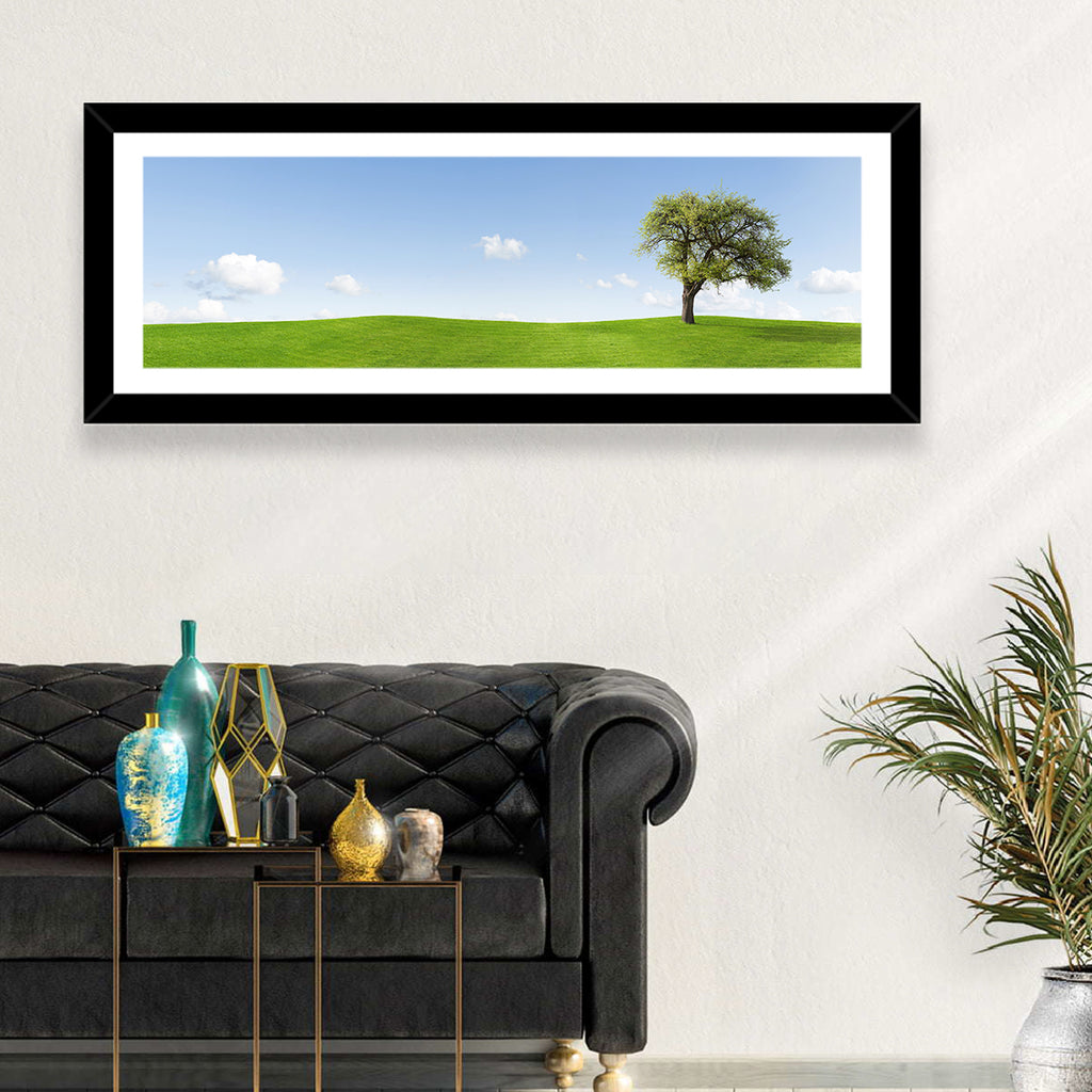 Lone Tree on Green Hill Wall Art
