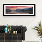 Sunrise Over River Gorge Wall Art