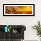 Deserted Alien Planet at Dusk Wall Art