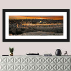 Jerusalem Sunset Over Temple Mount Wall Art