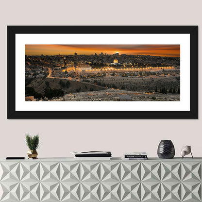 Jerusalem City Sunset Wall Art