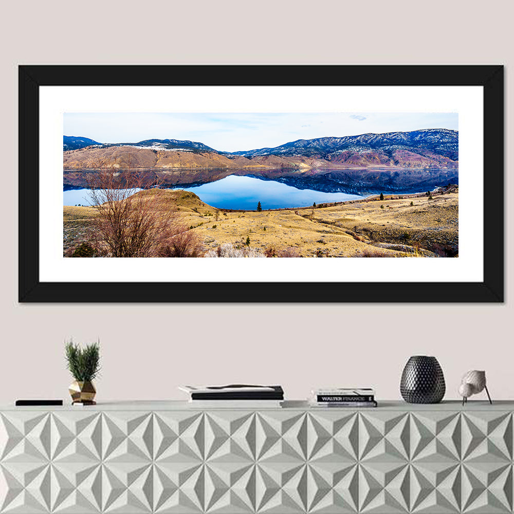 Kamloops Lake Winter Reflection Wall Art