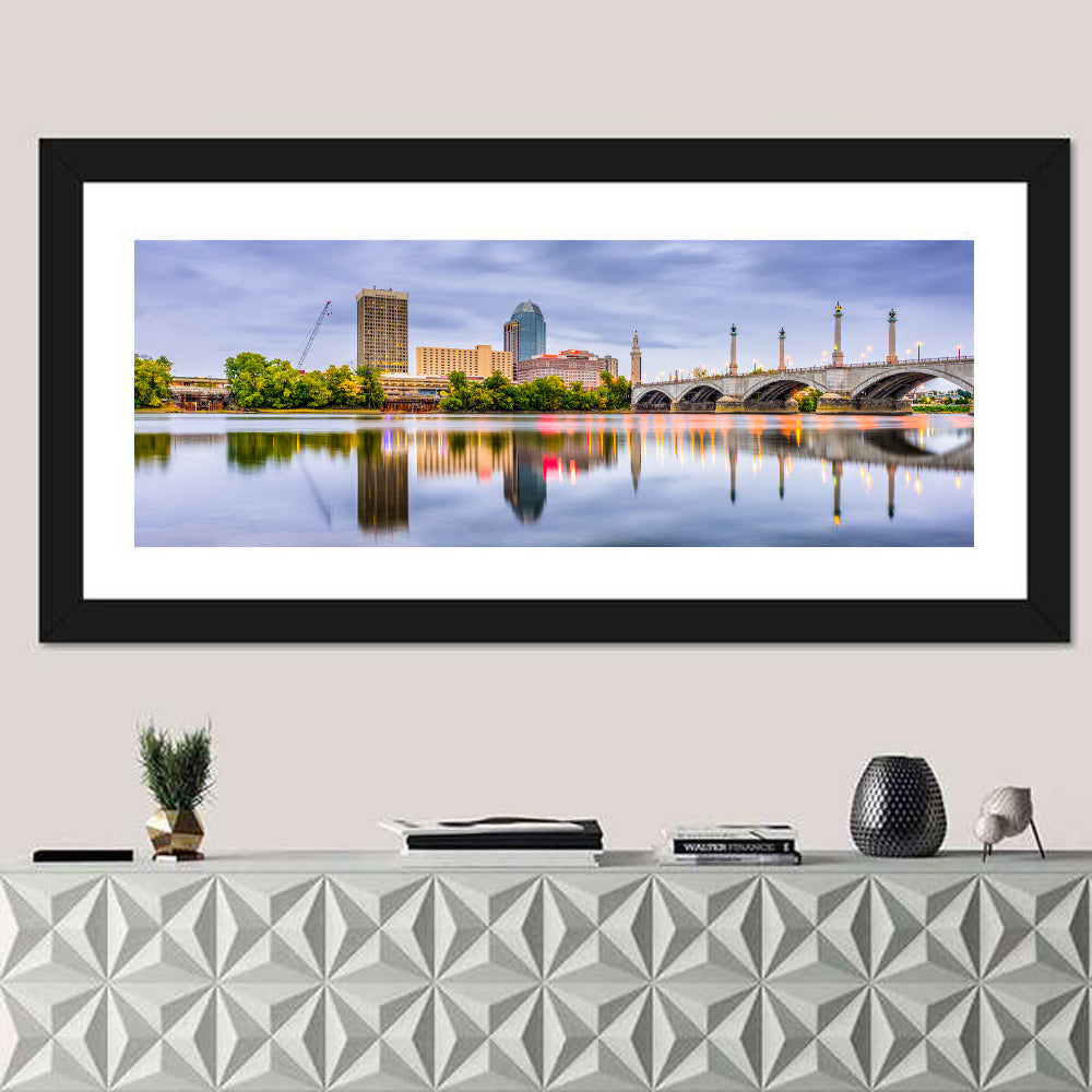 Springfield Memorial Bridge Skyline Wall Art