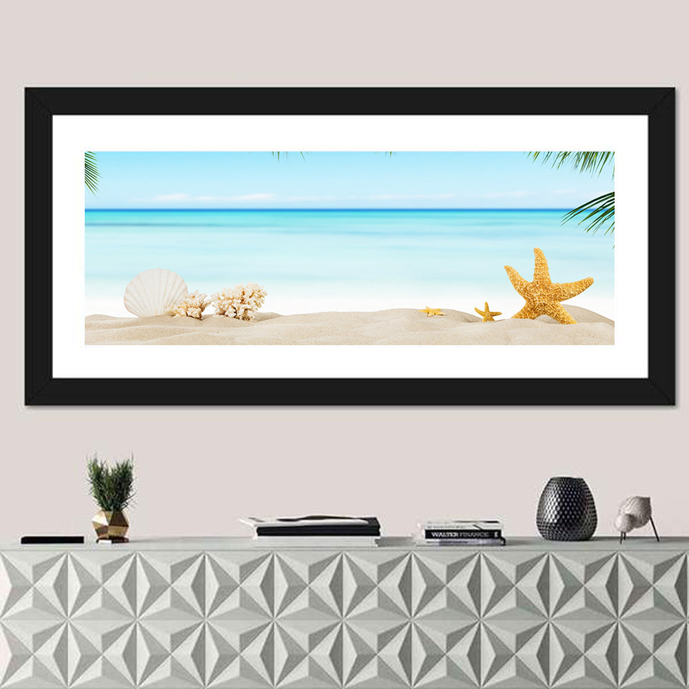 Seashell and Starfish Beach Still Life Wall Art