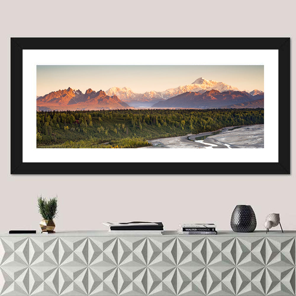 Denali Sunrise Over Boreal Forest Wall Art