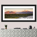 Denali Sunrise Over Boreal Forest Wall Art