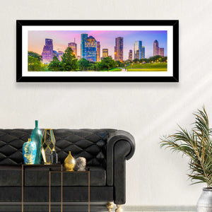 Houston City Skyline Wall Art