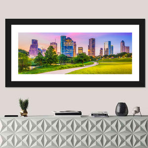 Houston City Skyline Wall Art