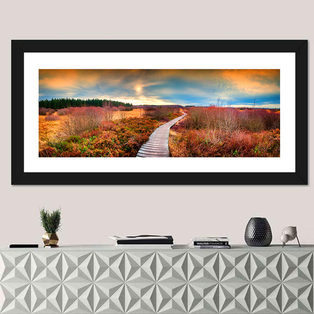 Autumn Heathland Boardwalk Wall Art