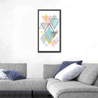 Scandinavian Geometric Pastel Composition Wall Art