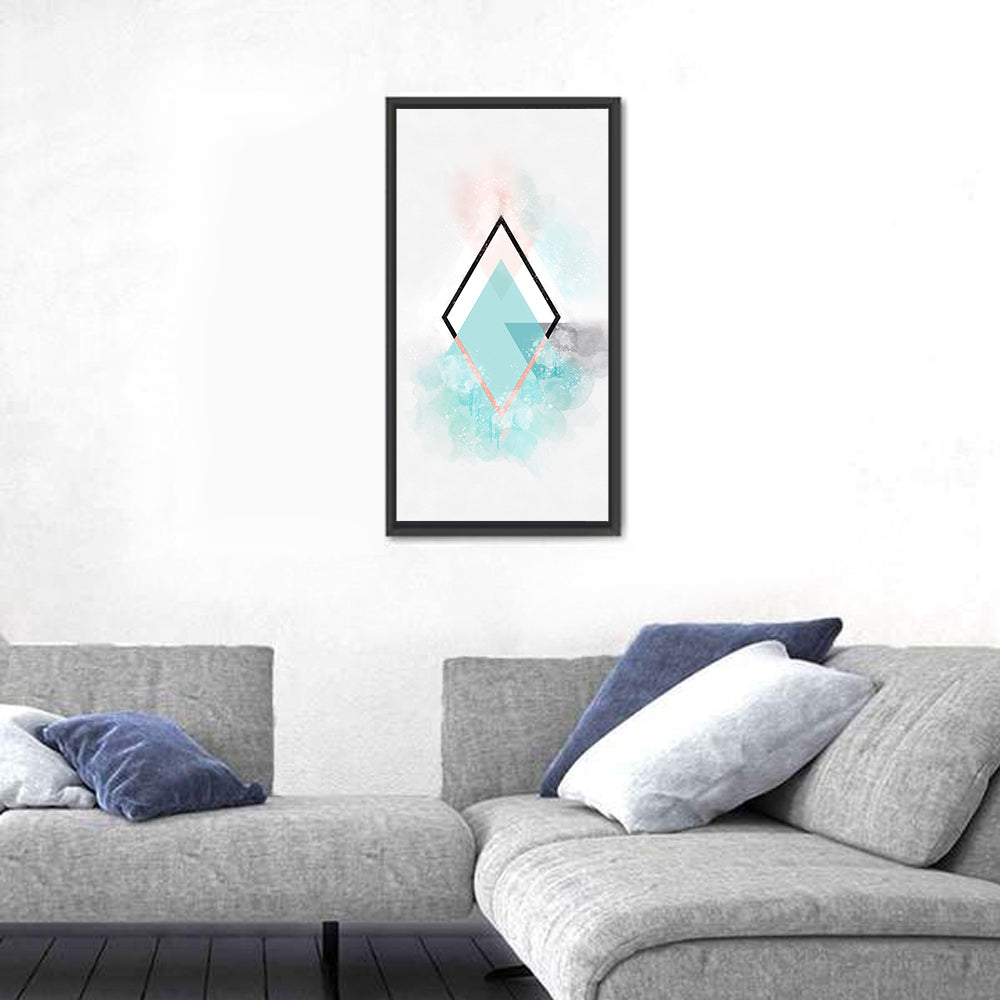 Scandinavian Diamond Geometry Wall Art