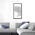 Oslo City Map Wall Art