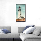 Lighthouse Over Grassy Dune Wall Art