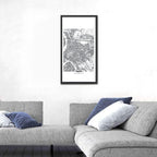 Taipei Street Grid Map Wall Art