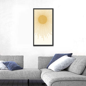Sun Rays Abstract Wall Art