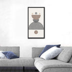 Stacked Sun and Moon Minimalist Wall Art