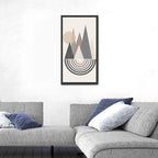 Minimalist Boho Pyramids Wall Art