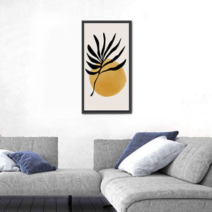 Dark Leaves Sunset Wall Art