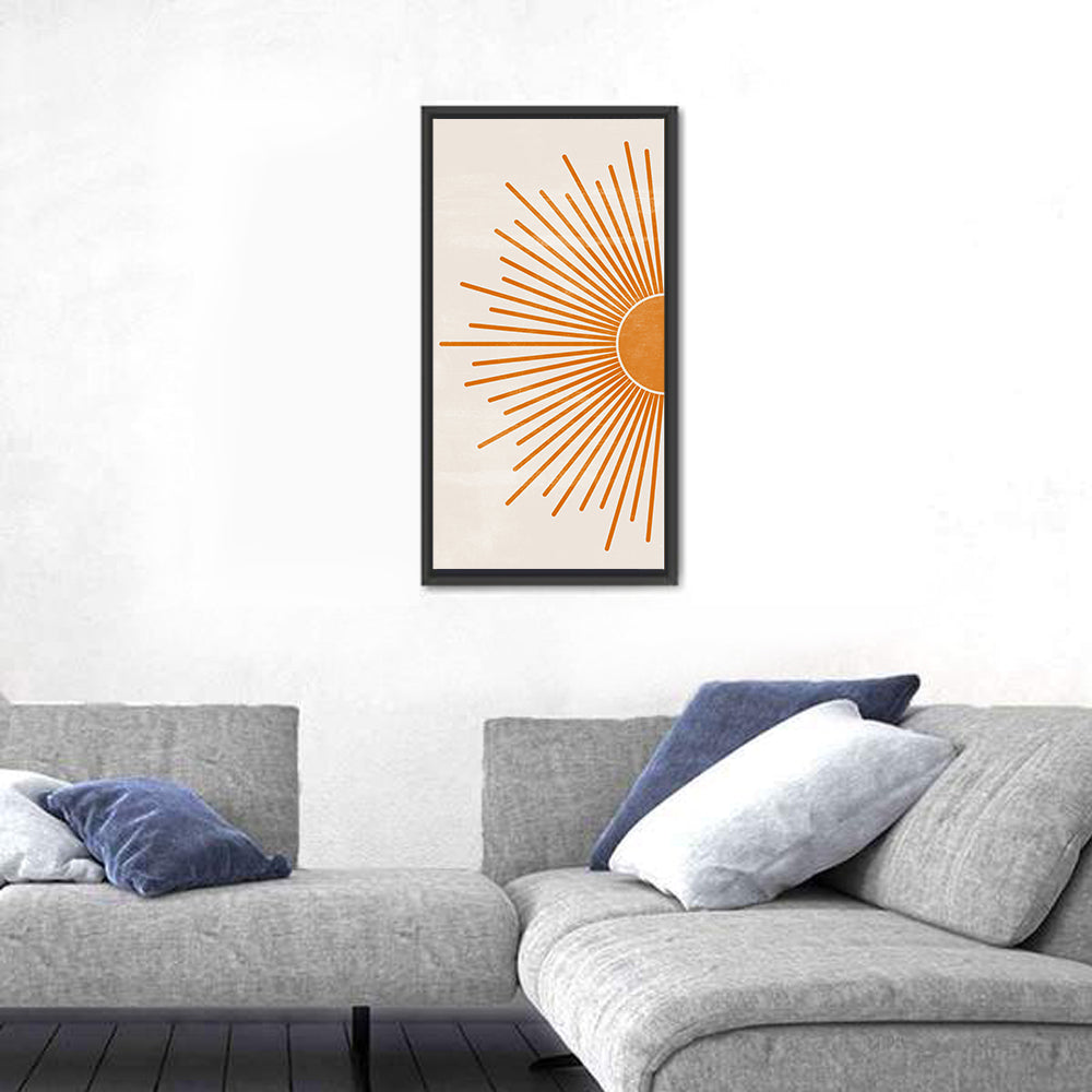 Sun Rays Minimalist Wall Art