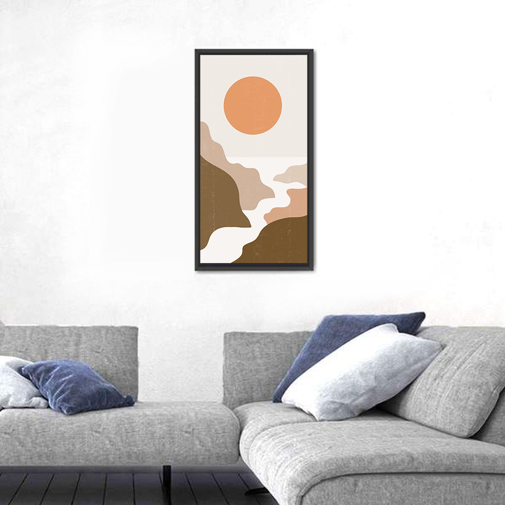 Sun Over Canyon River Wall Art