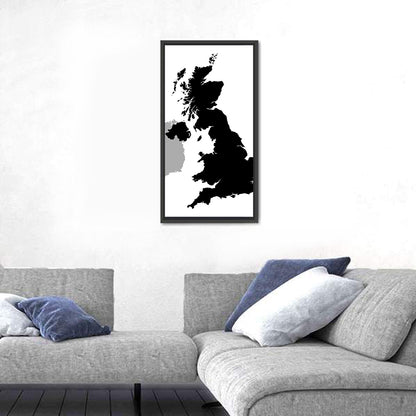 United Kingdom Map Wall Art