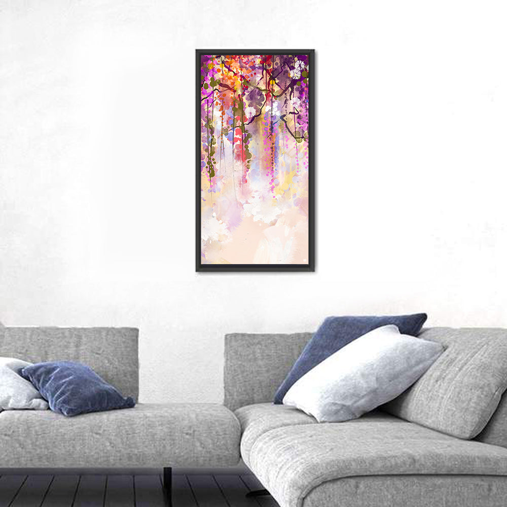 Wisteria Floral Abstraction Wall Art