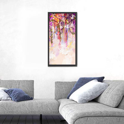 Wisteria Floral Abstract Wall Art