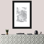 Minimalist Belgrade Map Wall Art