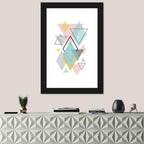 Scandinavian Geometric Pastel Composition Wall Art