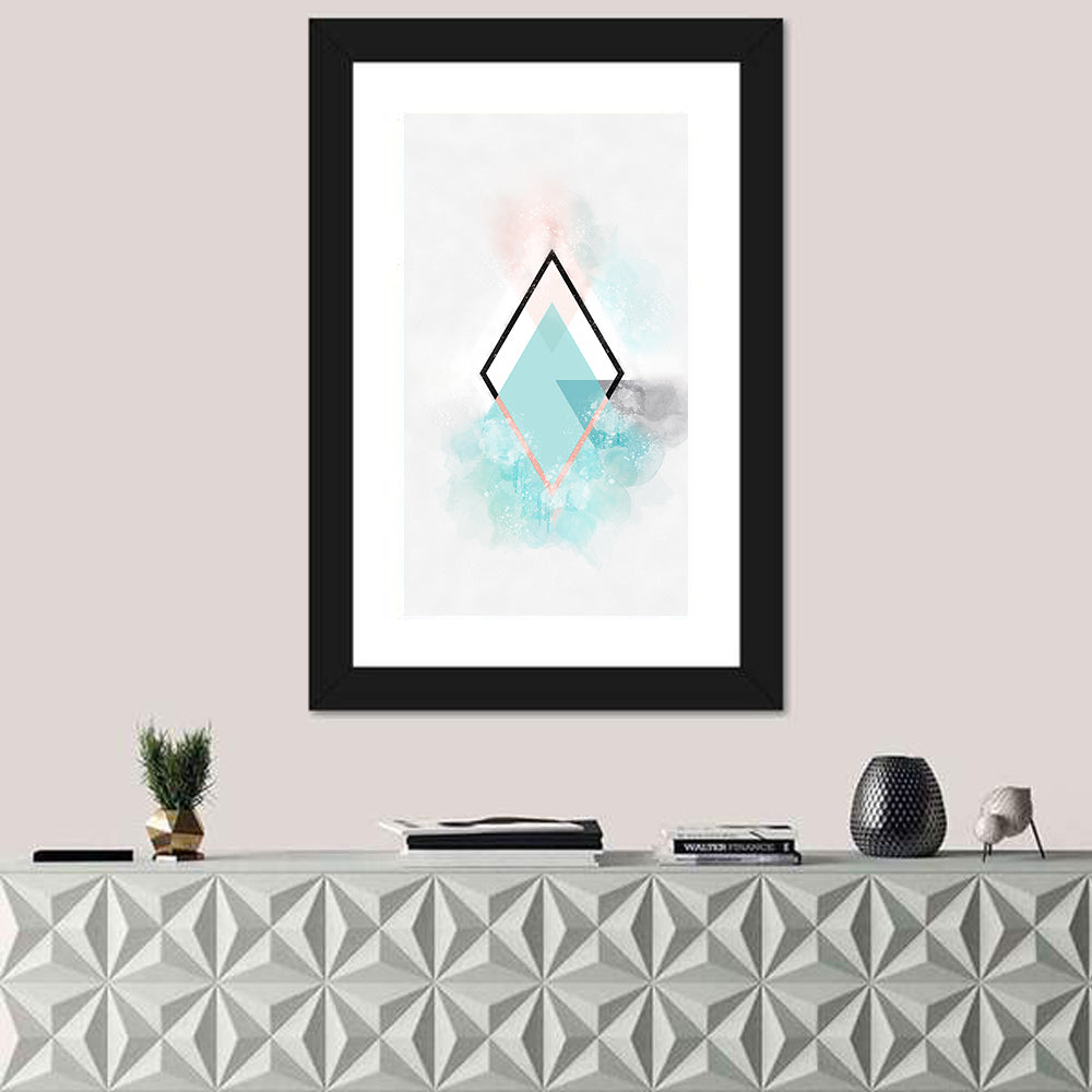 Scandinavian Diamond Geometry Wall Art