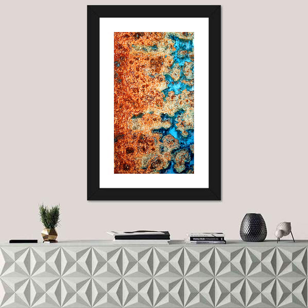 Oxidized Steel Abstract Wall Art