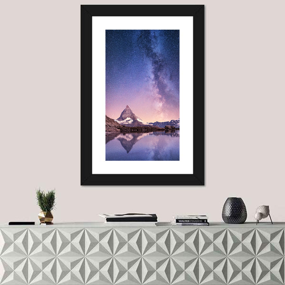 Matterhorn Starry Reflection Wall Art