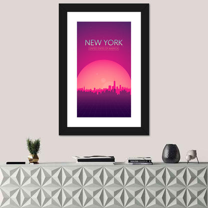 New York USA Skyline Wall Art