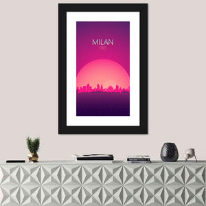 Milan Italy Skyline Wall Art