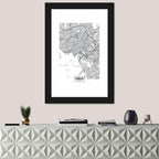 Oslo City Map Wall Art