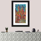 Gothic Spires Cityscape Wall Art