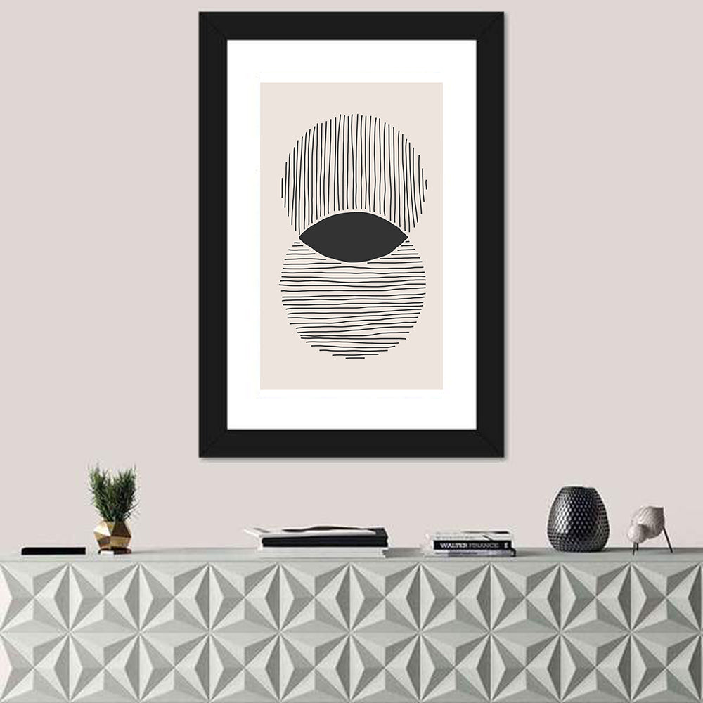 Boho Geometric Circles Wall Art