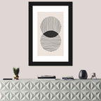 Boho Geometric Circles Wall Art