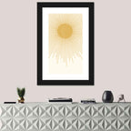 Textured Sunburst Abstract Wall Art