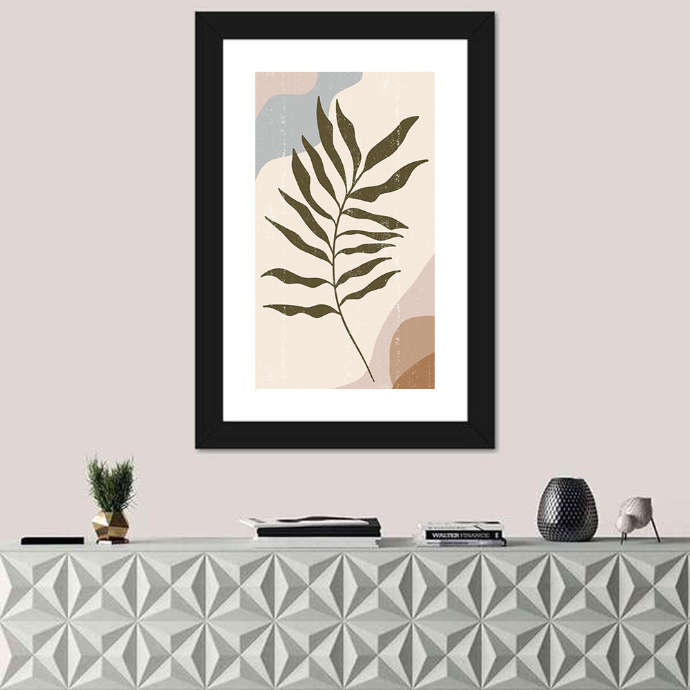 Minimalist Fern Leaf Study Wall Art