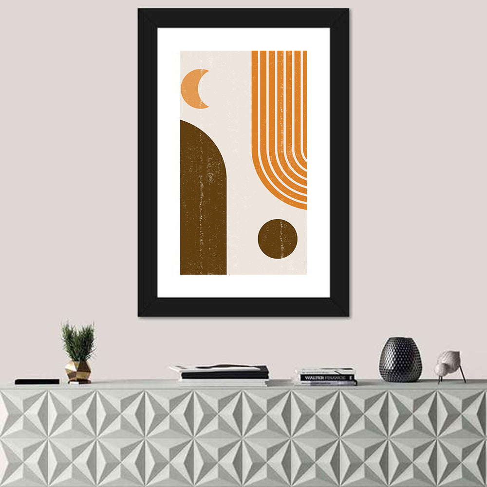Crescent Moon Arch Abstract Wall Art