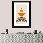 Stacked Orange Sun Wall Art