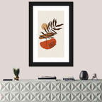 Fern with Terracotta Sun Wall Art