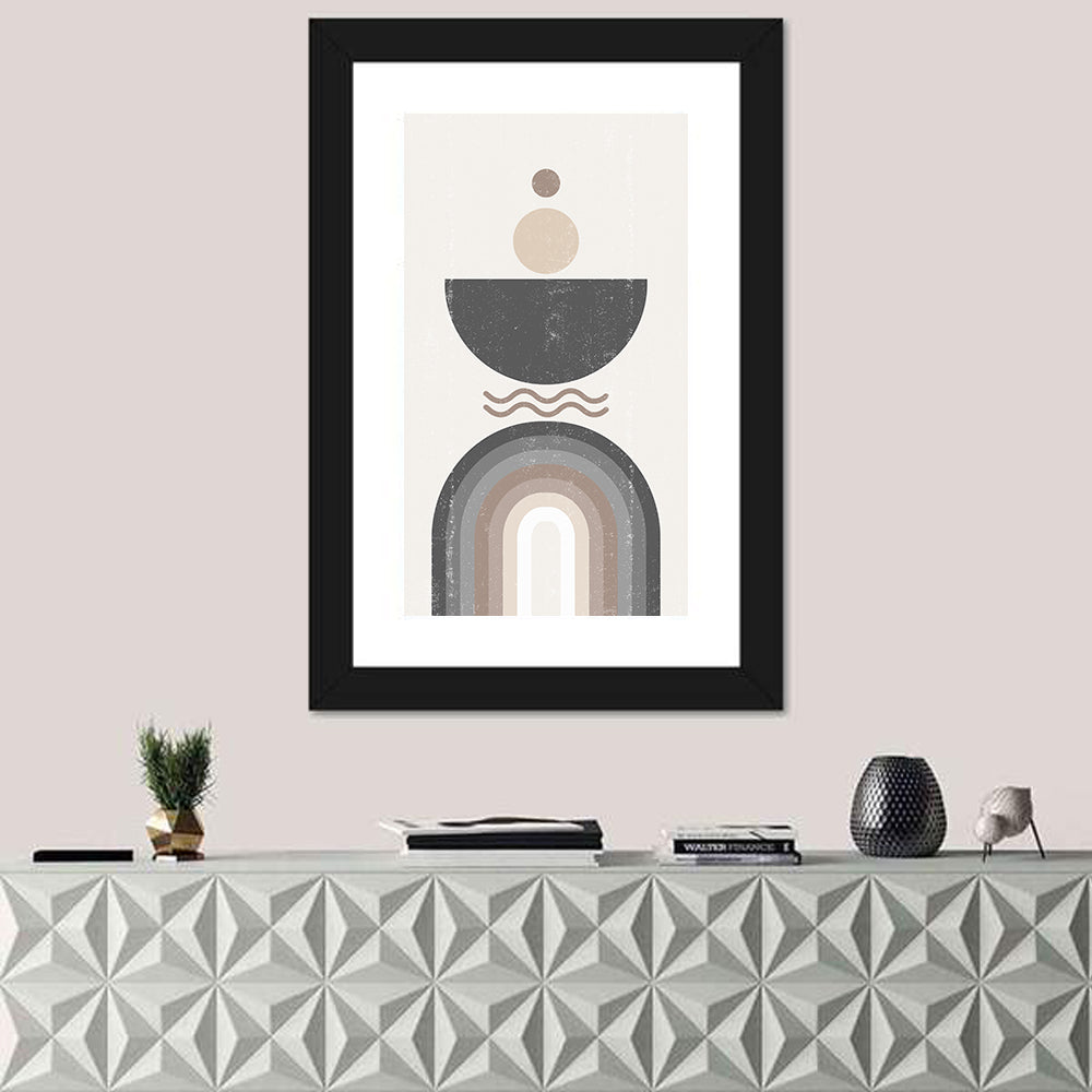 Textured Geometric Sun Wall Art