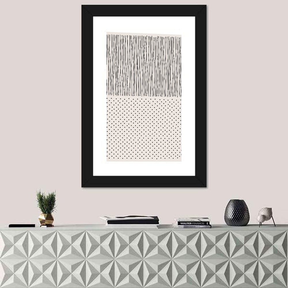 Minimalist Lines and Dots Wall Art