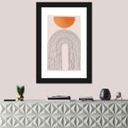Geometric Sunset Arch Wall Art