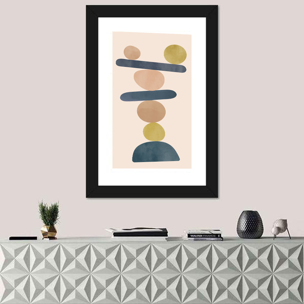 Balanced Stone Stack Wall Art