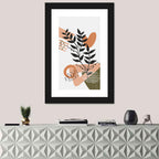 Olive Botanical Leaves Abstract Wall Art